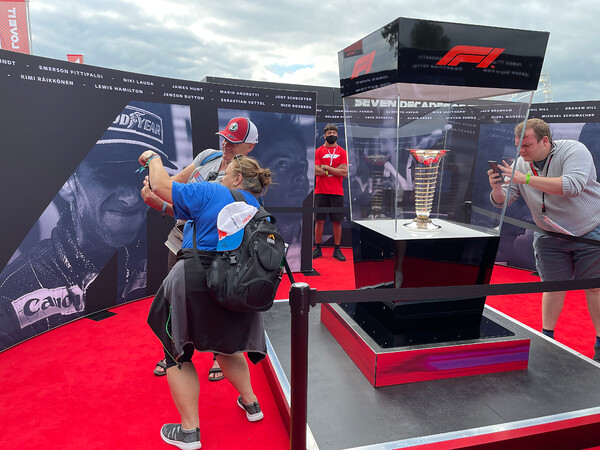 Formula 1 Championship Trophy Display Case